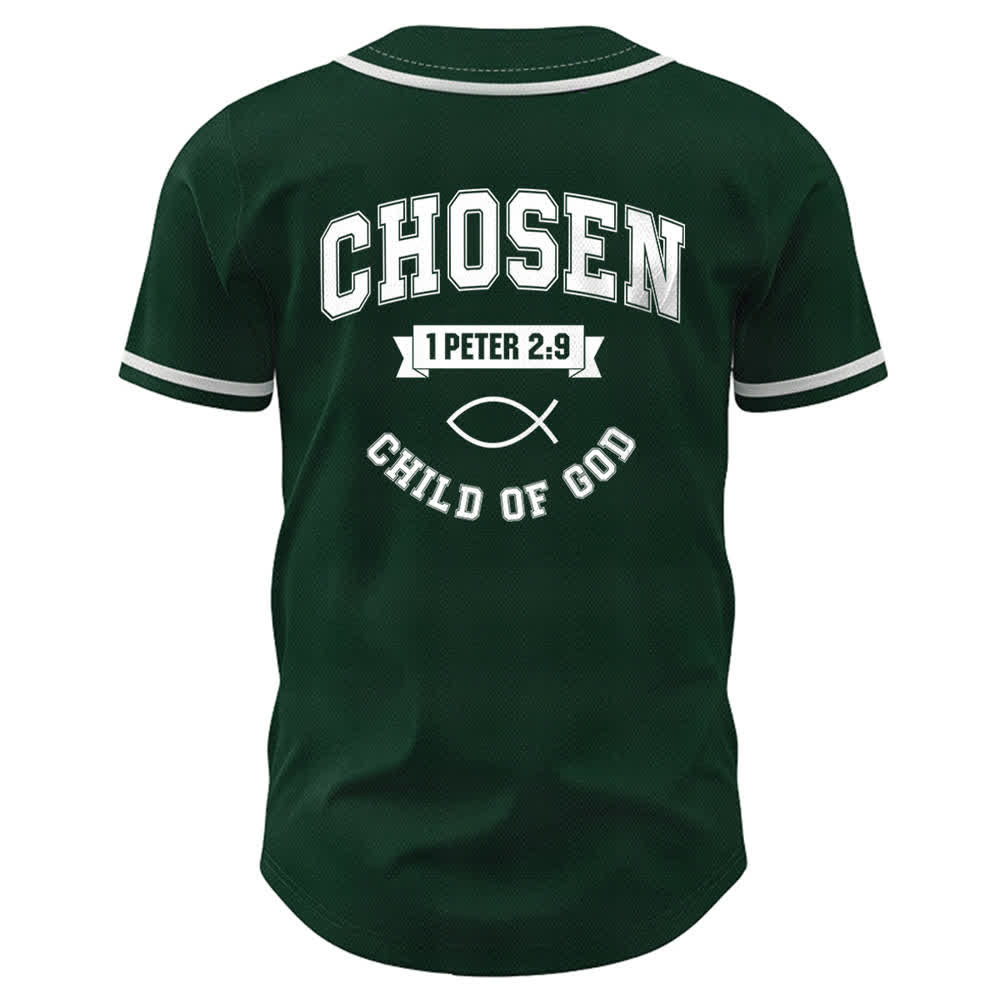 Christianartworkshop Team Jesus Chosen Mesh Baseball Jersey - image 22