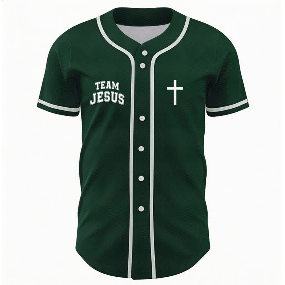 Christianartworkshop Team Jesus Chosen Mesh Baseball Jersey - image 23