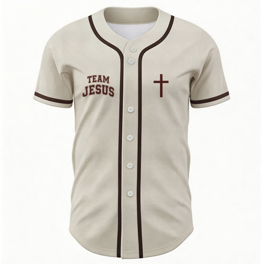 Christianartworkshop Team Jesus Chosen Mesh Baseball Jersey - image 30