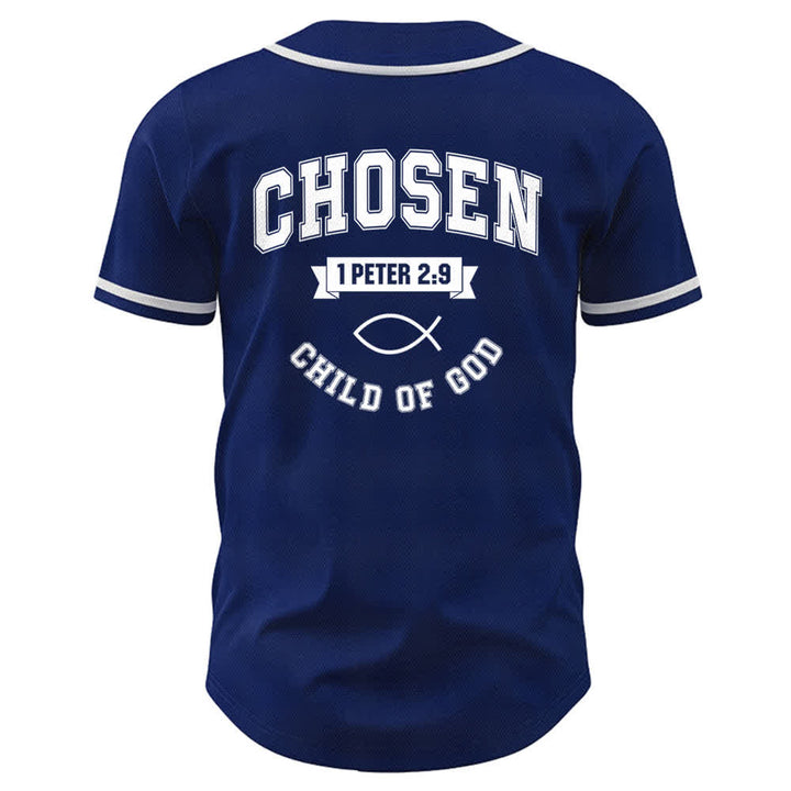 Christianartworkshop Team Jesus Chosen Mesh Baseball Jersey - image 43
