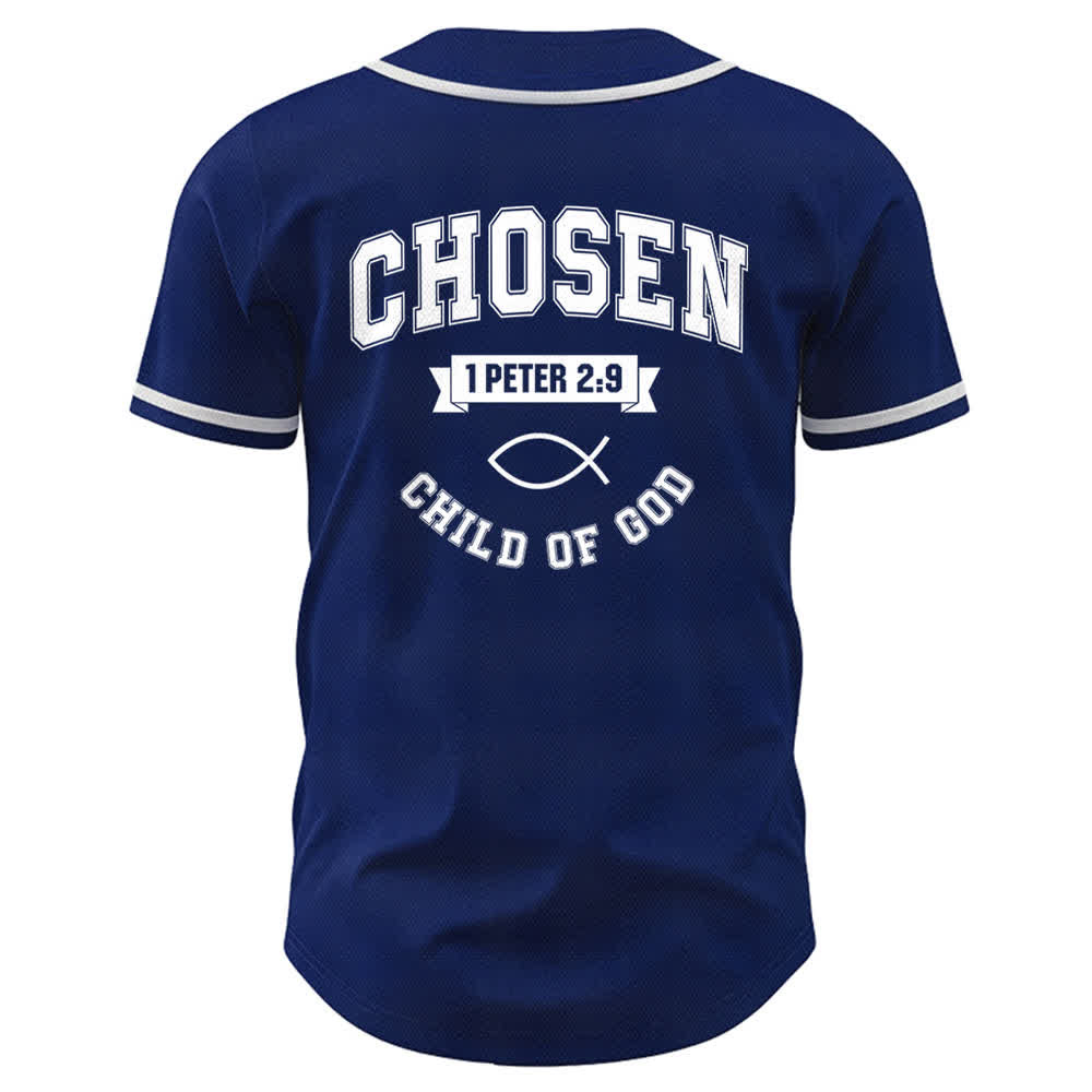 Christianartworkshop Team Jesus Chosen Child of God Baseball Jersey - image 43