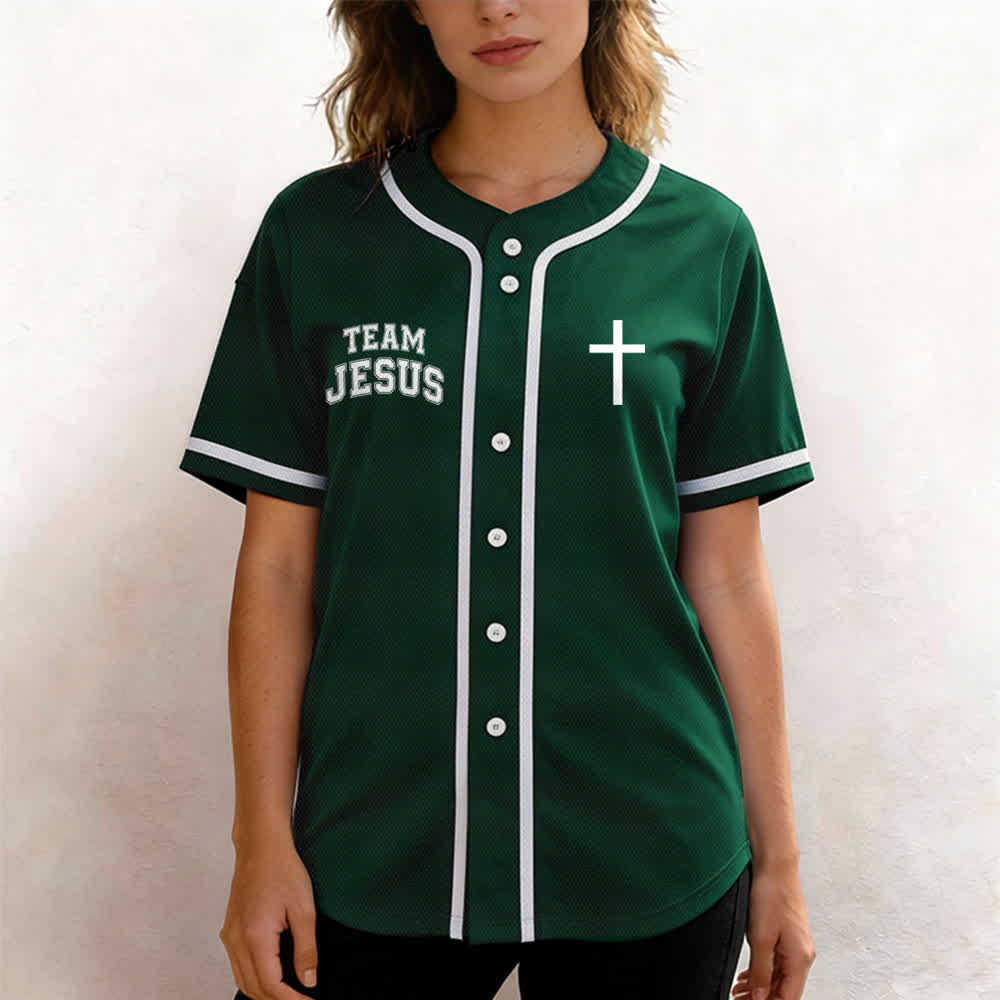 Christianartworkshop Team Jesus Chosen Mesh Baseball Jersey - image 25