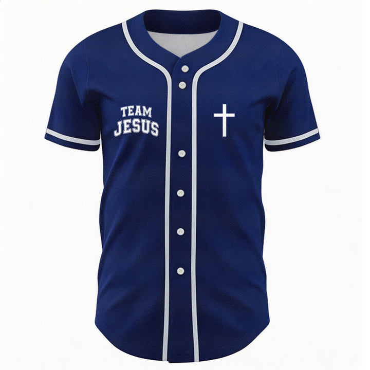 Christianartworkshop Team Jesus Chosen Mesh Baseball Jersey - image 44