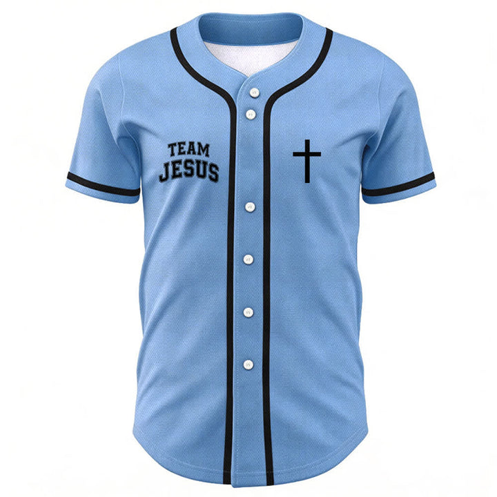 Christianartworkshop Team Jesus Chosen Mesh Baseball Jersey - image 37