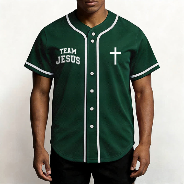Christianartworkshop Team Jesus Chosen Mesh Baseball Jersey - image 27