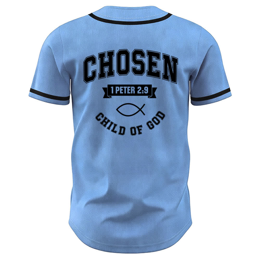 Christianartworkshop Team Jesus Chosen Child of God Baseball Jersey - image 36