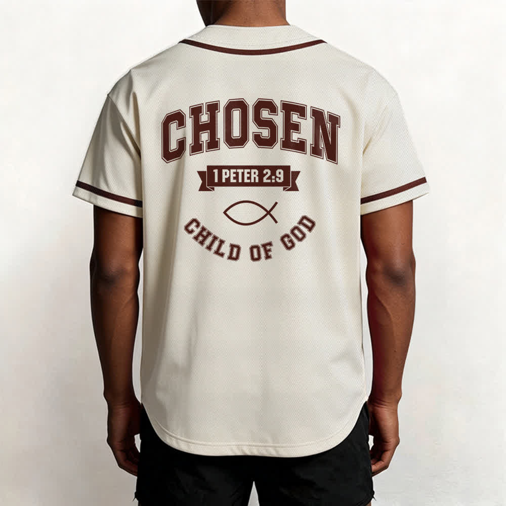 Christianartworkshop Team Jesus Chosen Mesh Baseball Jersey - image 33