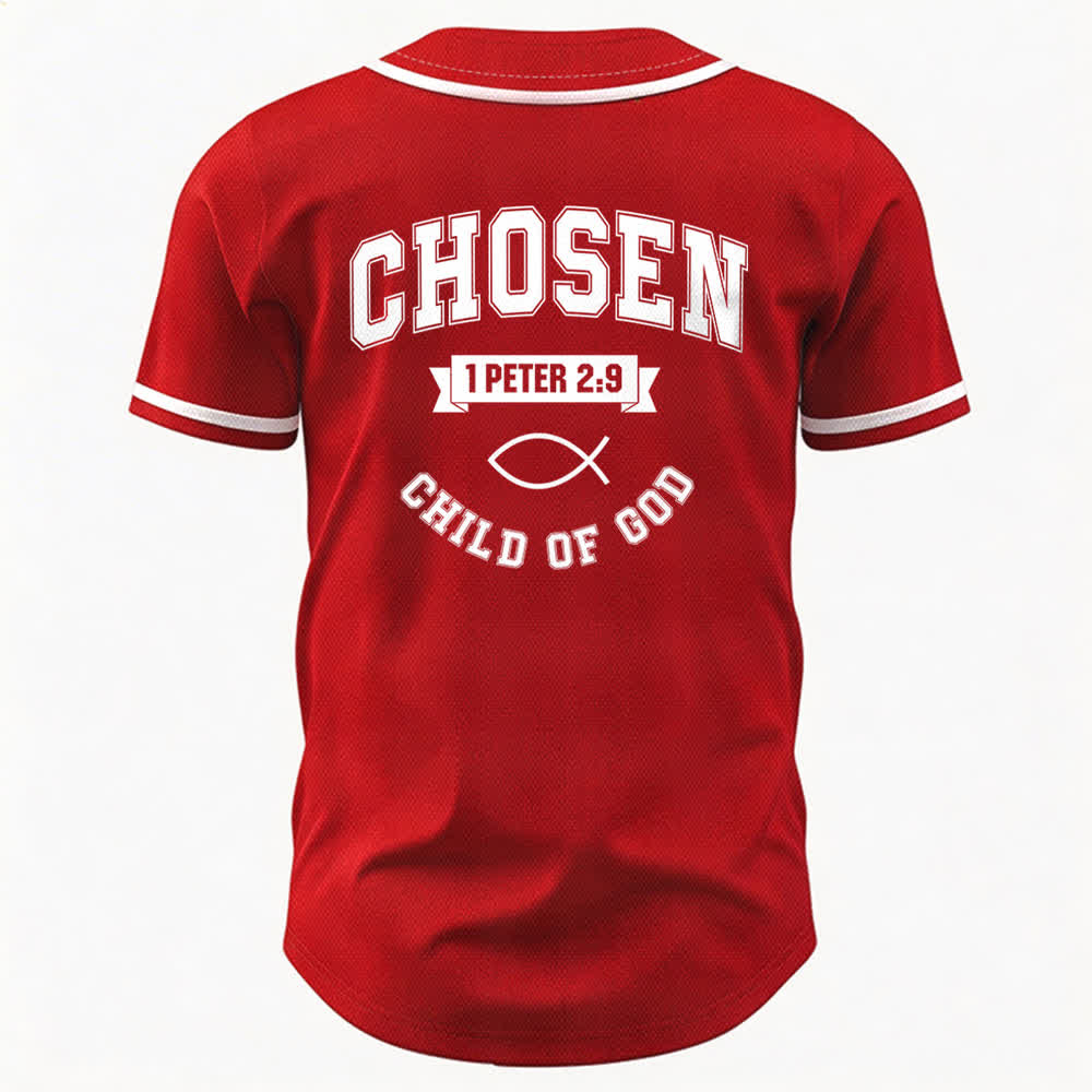Christianartworkshop Team Jesus Chosen Mesh Baseball Jersey - image 50