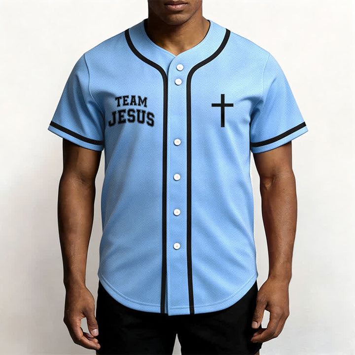 Christianartworkshop Team Jesus Chosen Mesh Baseball Jersey - image 41