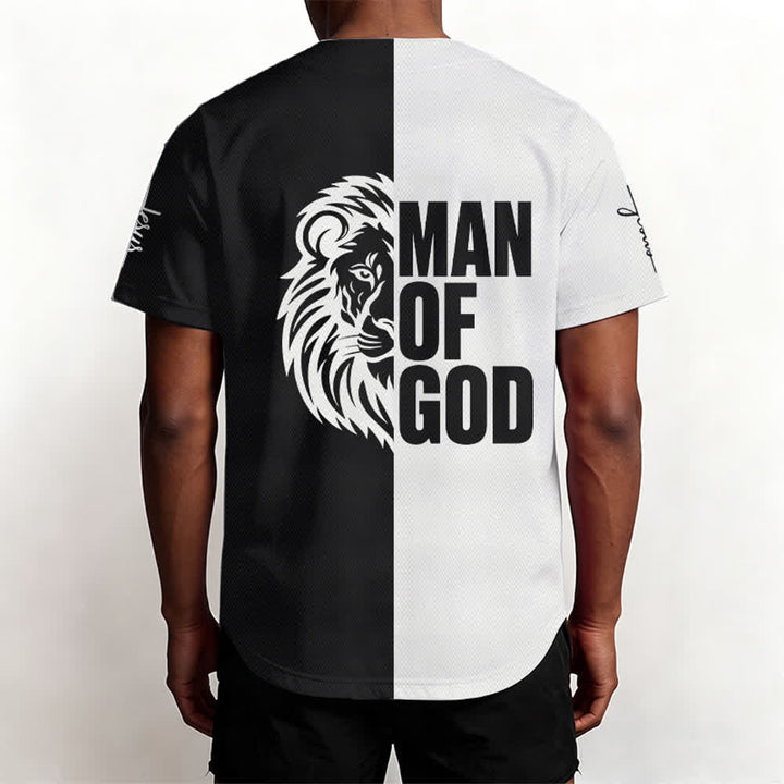 Christianartworkshop Child Of God Split Black White Baseball Jersey - image 5