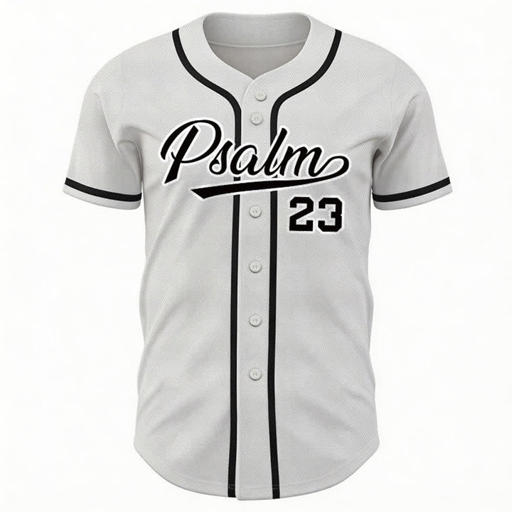 Christianartworkshop Psalm 23 Navy Scripture Team Baseball Jersey - image 16