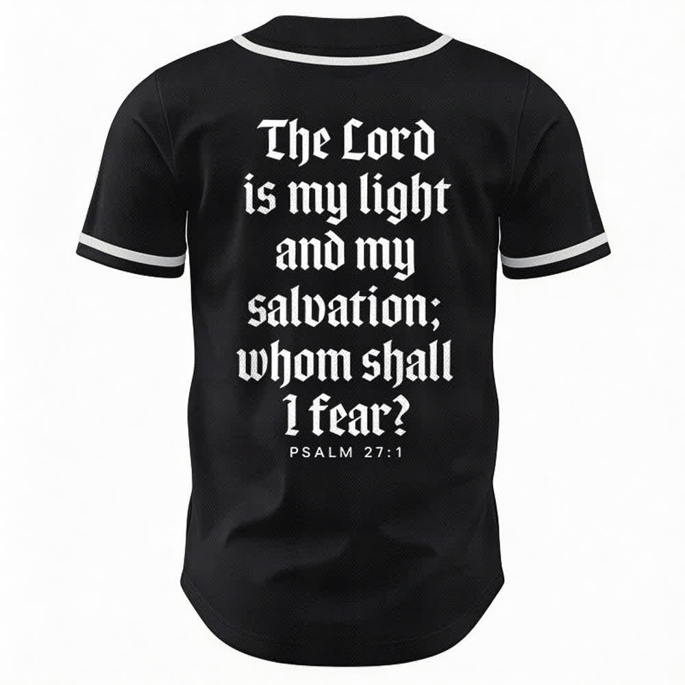 Christianartworkshop Psalm 23 Navy Scripture Team Baseball Jersey - image 8
