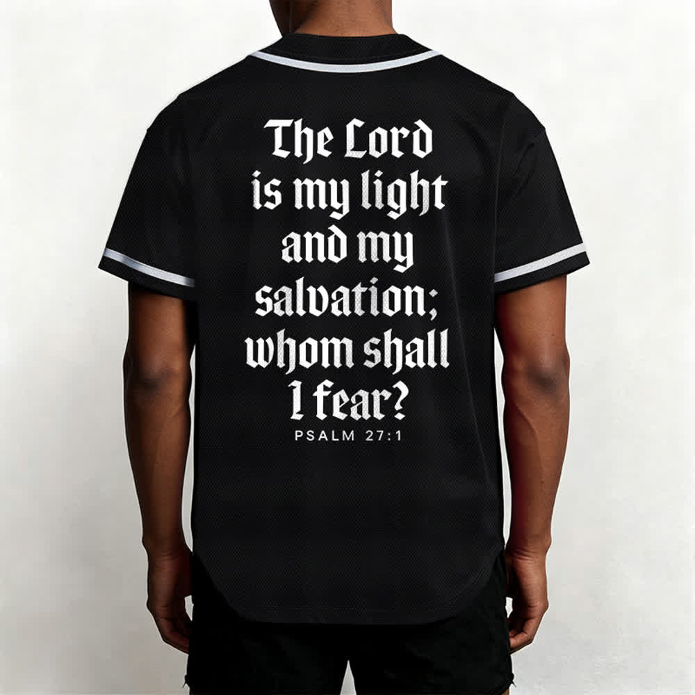 Christianartworkshop Psalm 23 Navy Scripture Team Baseball Jersey - image 12