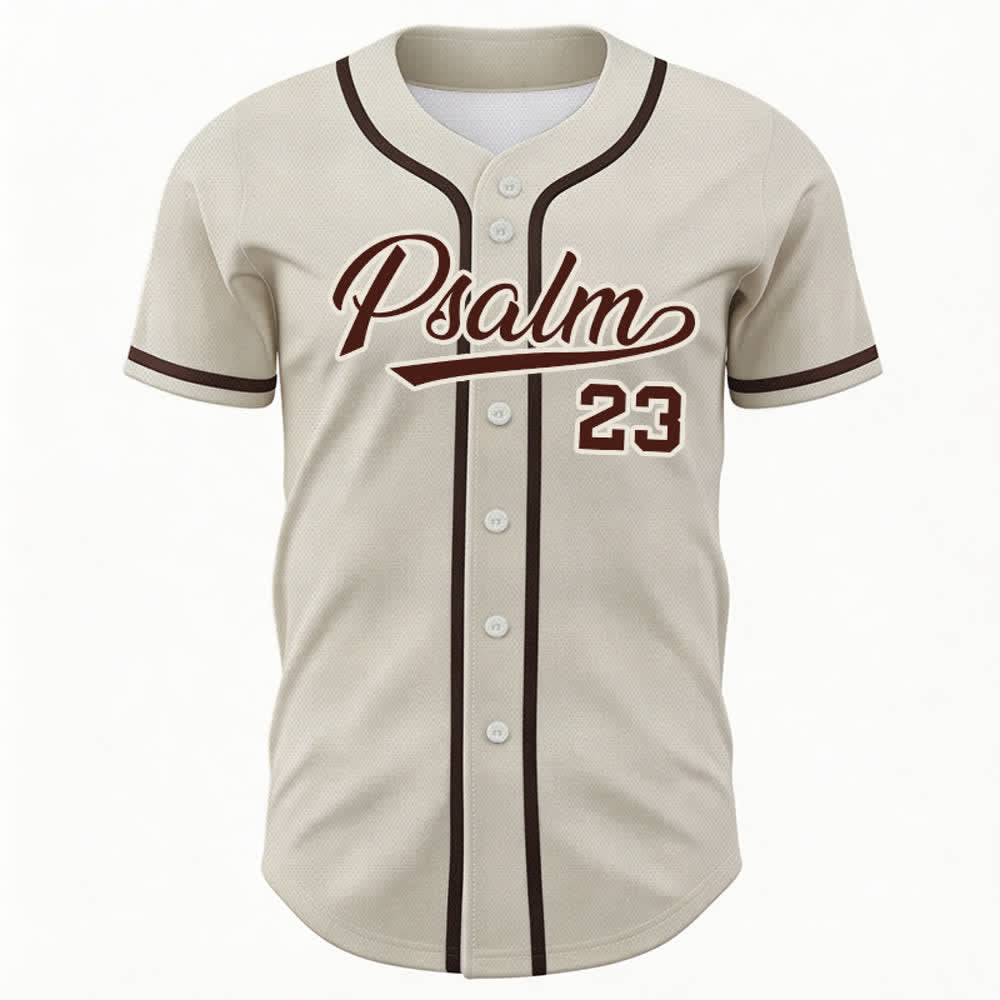 Christianartworkshop Psalm 23 Navy Scripture Team Baseball Jersey - image 37