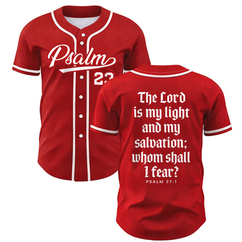 Christianartworkshop Psalm 23 Navy Scripture Team Baseball Jersey - Red - 5XL - image 49