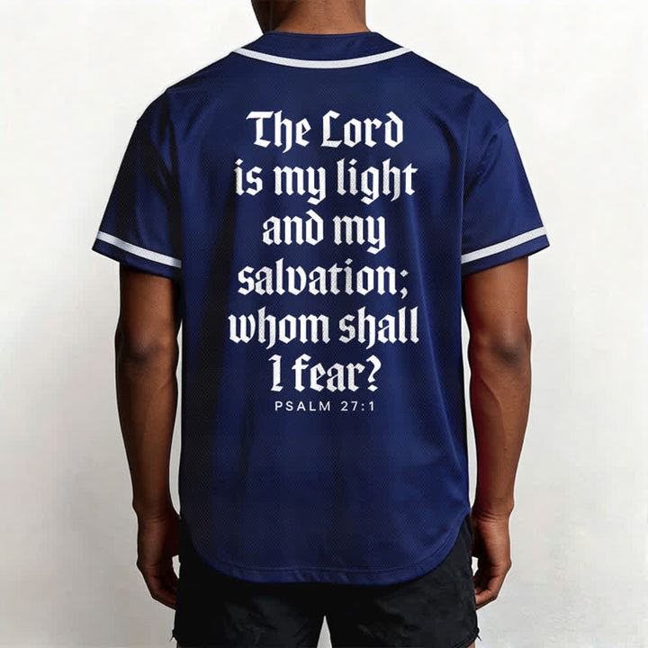 Christianartworkshop Psalm 23 Navy Scripture Team Baseball Jersey - image 5
