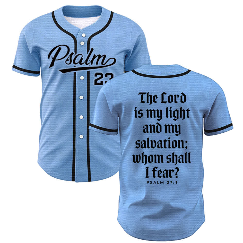 Christianartworkshop Psalm 23 Navy Scripture Team Baseball Jersey - Blue - 5XL - image 42