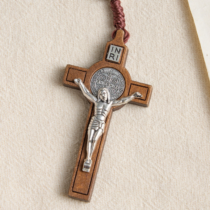Christianartworkshop Wooden Bead Rosary With Detailed Crucifix: Emblem of Heavenly Solace - image 7