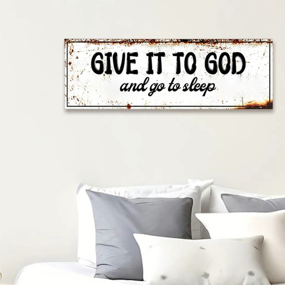 Christianartworkshop Vintage Faith Metal Wall Sign: Emblem of Peaceful Rest - image 1