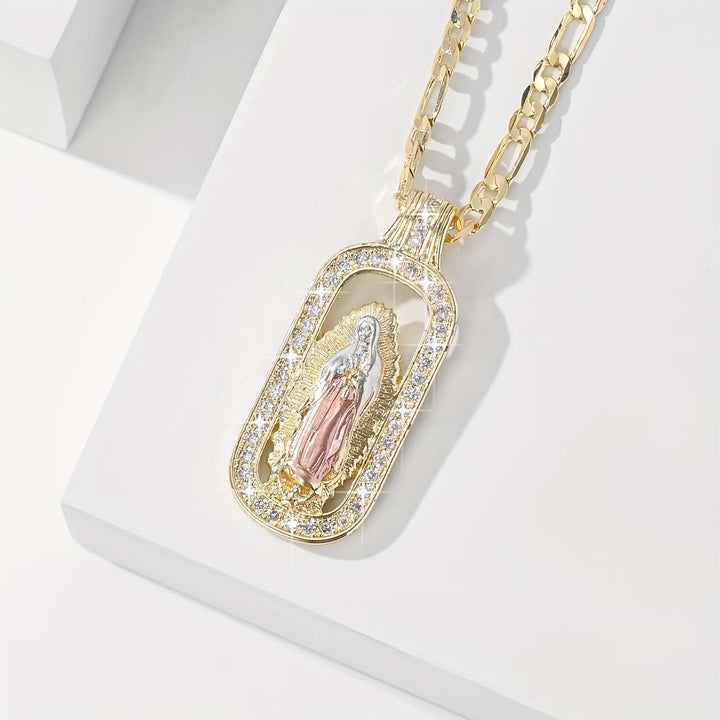 Christianartworkshop Guadalupe Radiant Halo Pendant Necklace: Emblem of Gentle Heavenly Blessing - Our Lady G - image 6