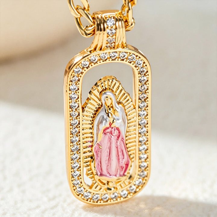 Christianartworkshop Guadalupe Radiant Halo Pendant Necklace: Emblem of Gentle Heavenly Blessing - Our Lady J - image 9