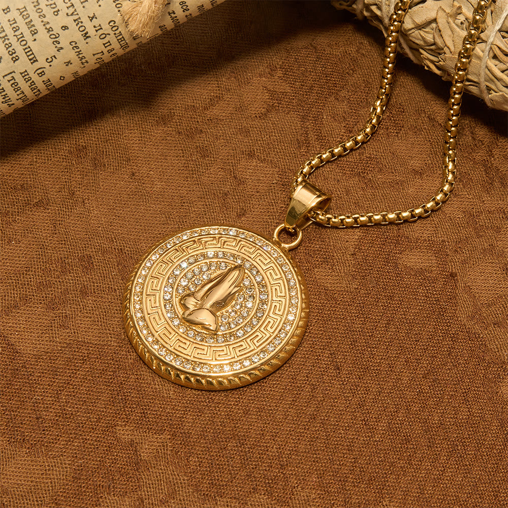 Christianartworkshop Glitter Stone Encircled Praying Hands Charm: Bearer of Gentle Celestial Solace - image 4