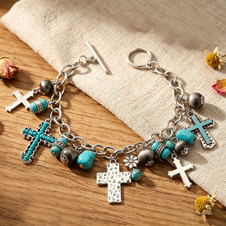 FREE Today: Timeless Bohemian Cross Bead Bracelet & Car Charm: Token of Enduring Heavenly Peace - image 4