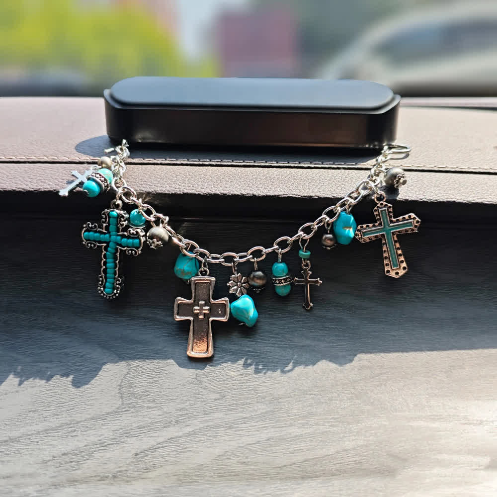 FREE Today: Timeless Bohemian Cross Bead Bracelet & Car Charm: Token of Enduring Heavenly Peace - image 9