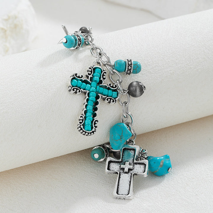 Christianartworkshop Timeless Bohemian Cross Bead Bracelet & Car Charm: Token of Enduring Heavenly Peace - image 9