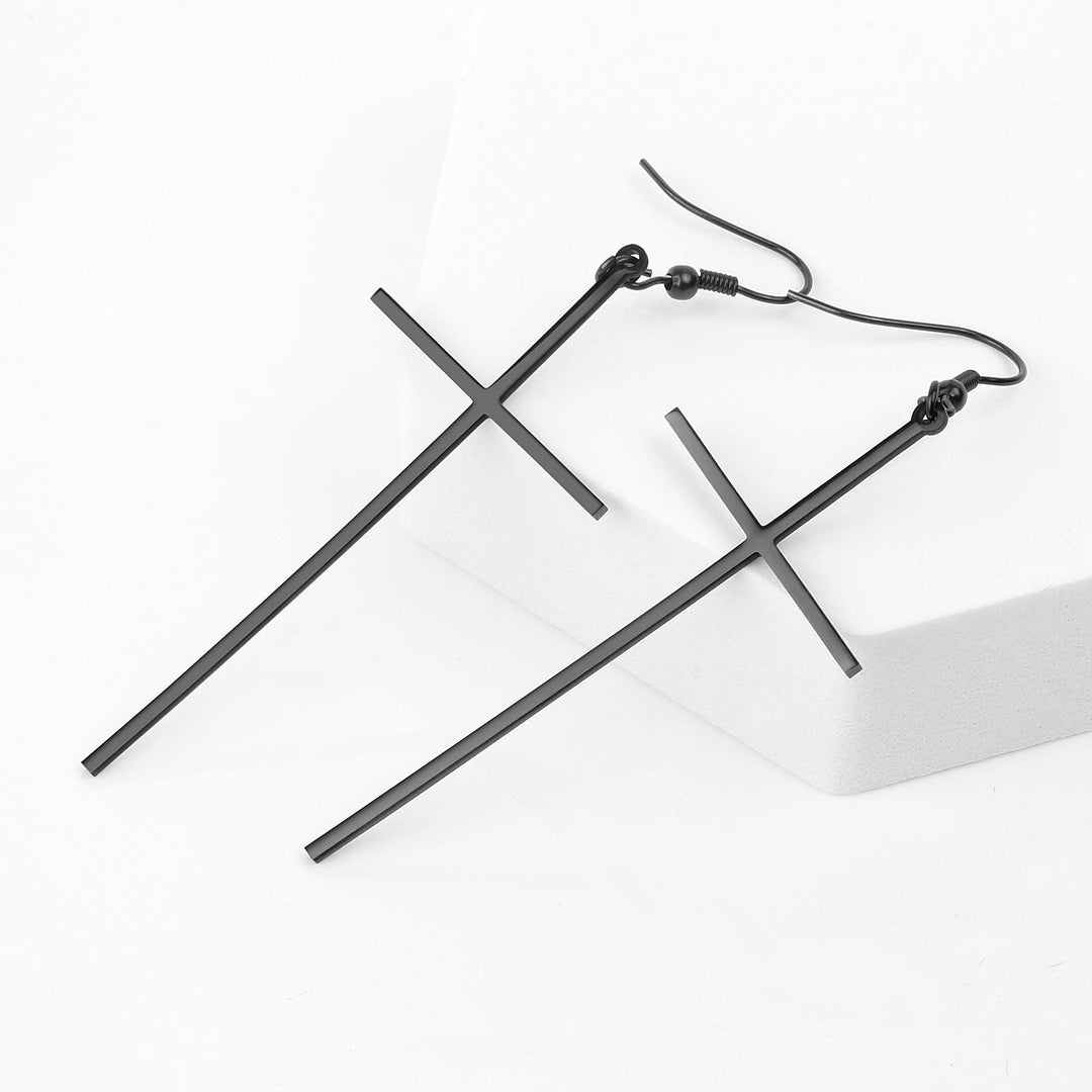 FREE Today: Slim Long Cross Dangle Earrings: Symbol of Quiet Sacred Serenity - image 11