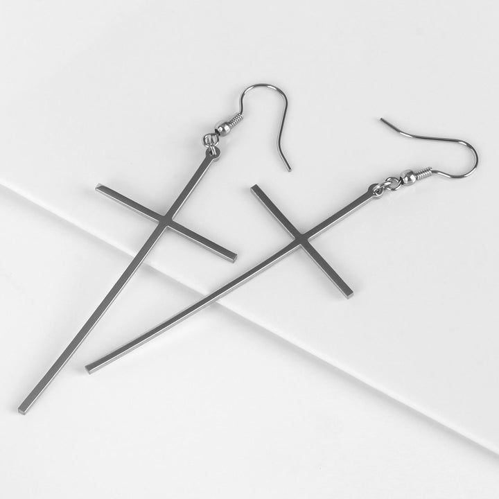 FREE Today: Slim Long Cross Dangle Earrings: Symbol of Quiet Sacred Serenity - image 12