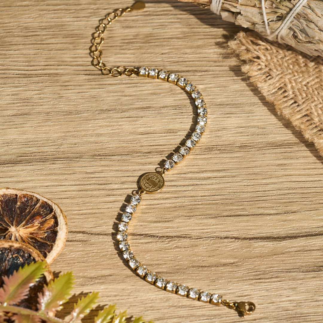 Christianartworkshop Polished St. Benedict Crystal Bracelet: Token of Abiding Celestial Guidance - image 2