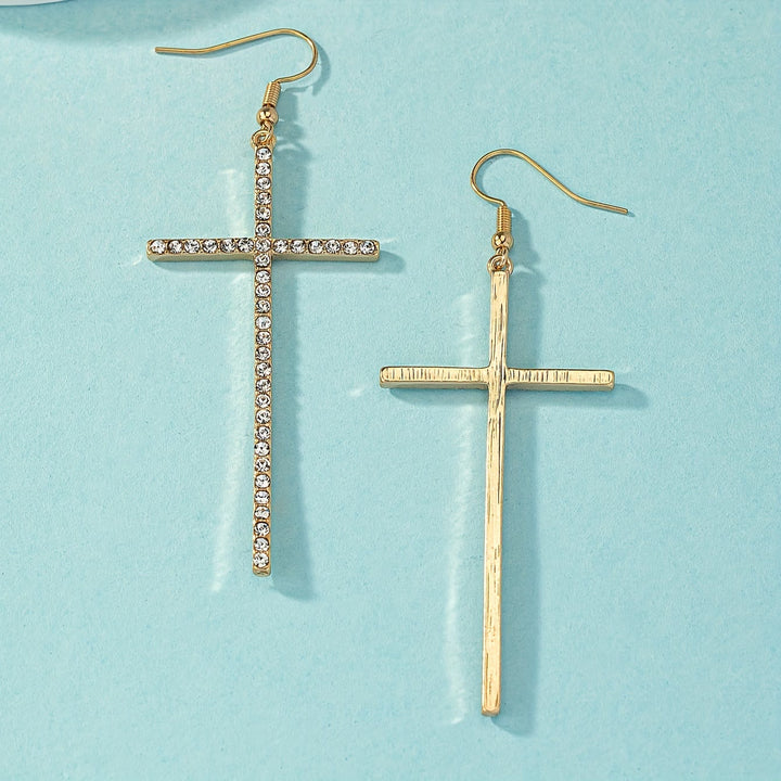 Christianartworkshop Slim Long Cross Dangle Earrings: Symbol of Quiet Sacred Serenity - image 16