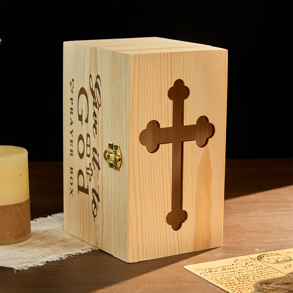 Christianartworkshop Rustic Cross Cutout Prayer Box (Only Box): Symbol of Peaceful Celestial Shelter - image 4