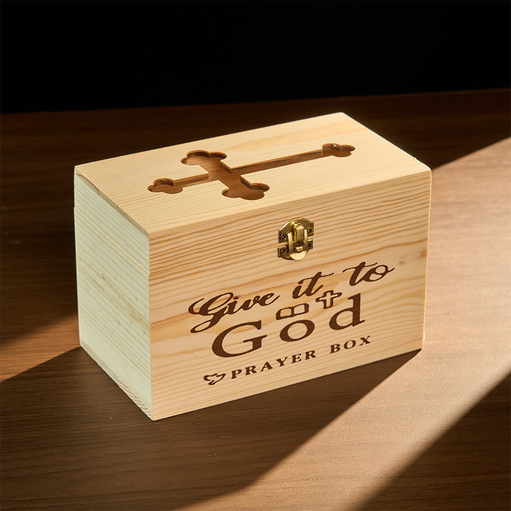 Christianartworkshop Rustic Cross Cutout Prayer Box (Only Box): Symbol of Peaceful Celestial Shelter - image 2