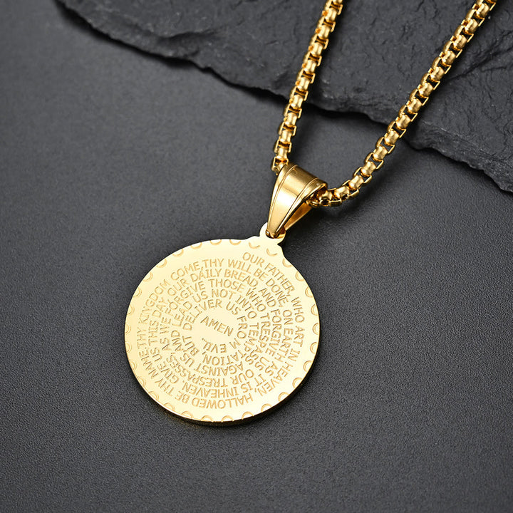 Christianartworkshop Polished Praying Hand Serenity Prayer Chain: Sign of Steadfast Celestial Solace - Golden - image 2