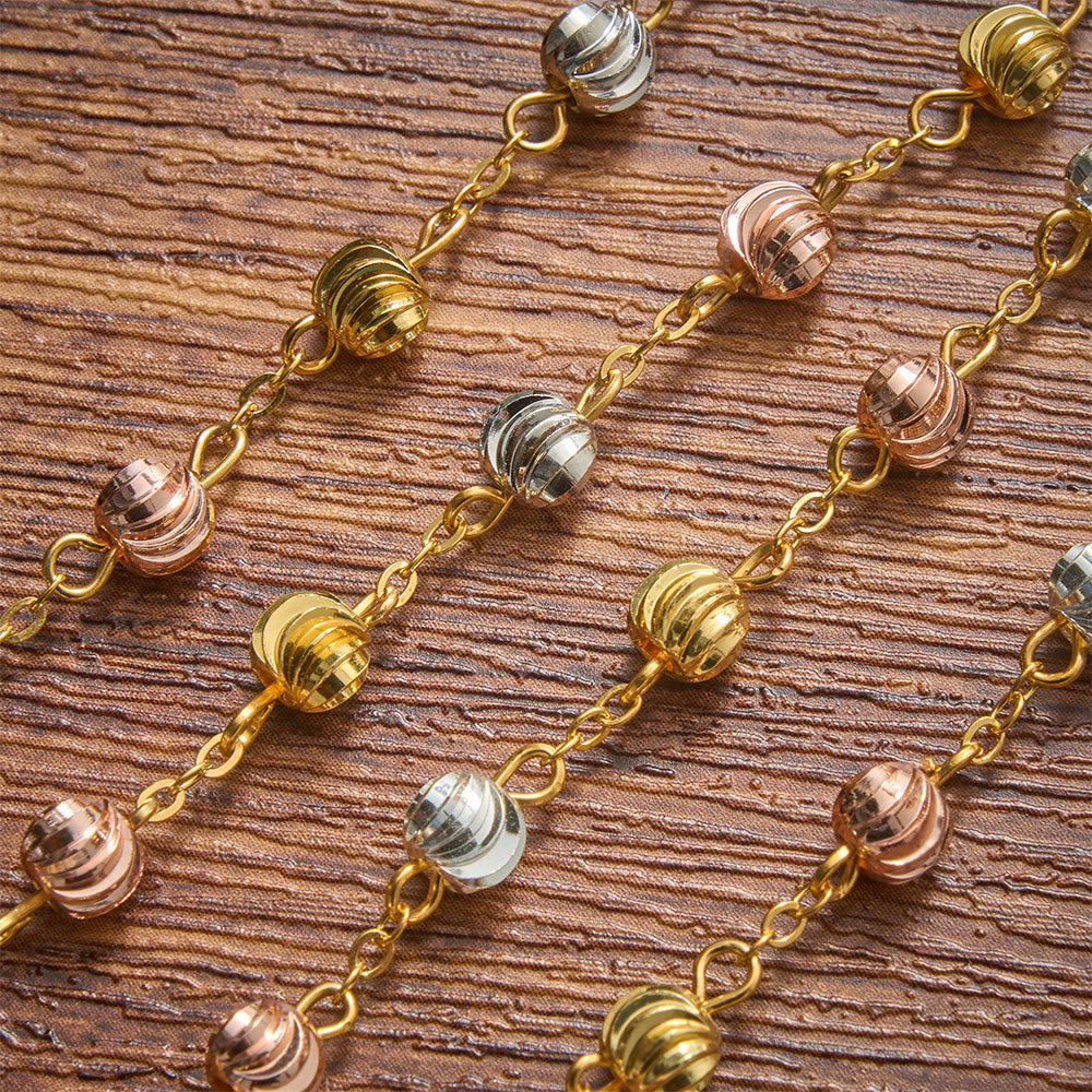 Christianartworkshop Dainty Textured Bead Our Lady of Guadalupe Crucifix Bracelet: Bearer of Enduring Sacred Grace - image 6