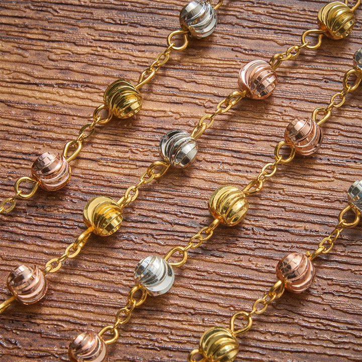 Christianartworkshop Dainty Textured Bead Our Lady of Guadalupe Crucifix Bracelet: Bearer of Enduring Sacred Grace - image 6