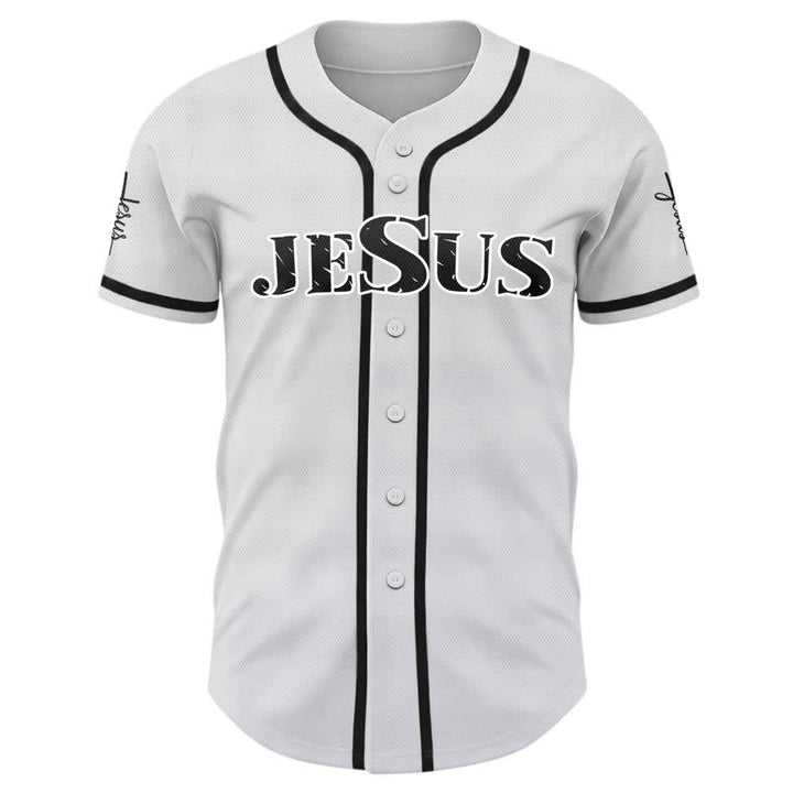 Christianartworkshop Dual‑Side Jesus The Way The Truth Cross Print Baseball Jersey - image 8