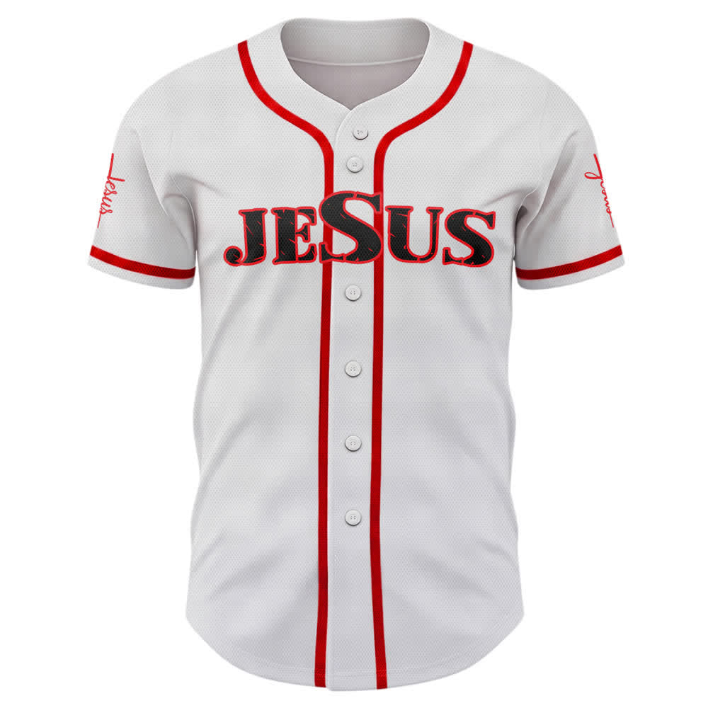 Christianartworkshop Dual‑Side Jesus The Way The Truth Cross Print Baseball Jersey - image 15