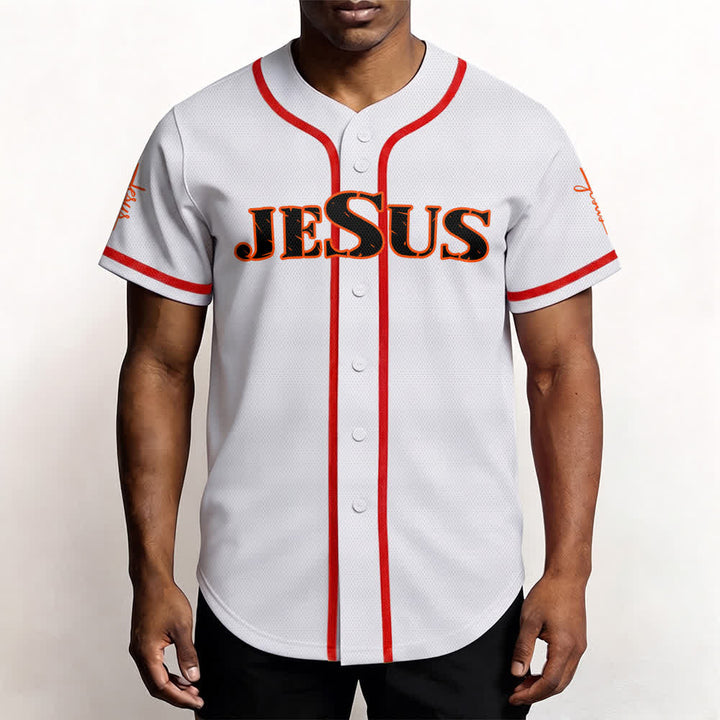 Christianartworkshop Dual‑Side Jesus The Way The Truth Cross Print Baseball Jersey - image 19
