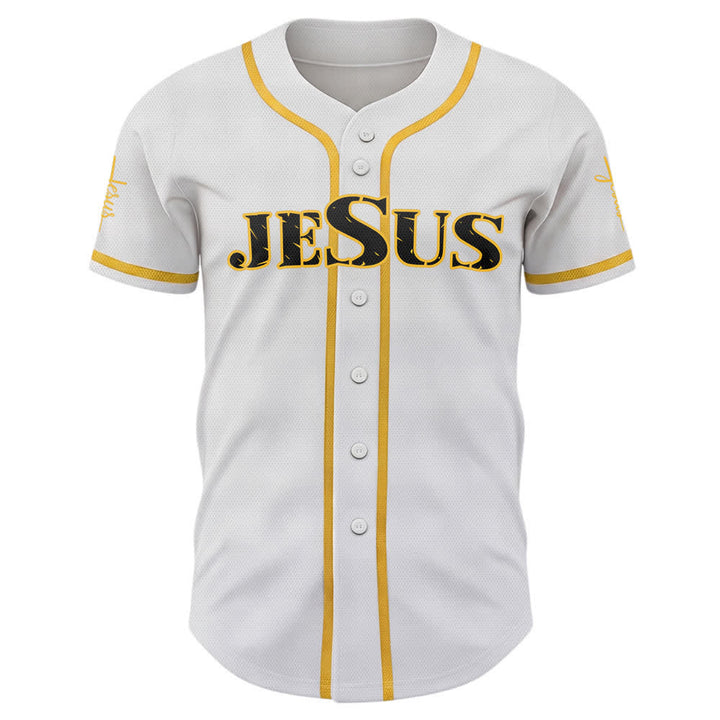 Christianartworkshop Dual‑Side Jesus The Way The Truth Cross Print Baseball Jersey - image 1