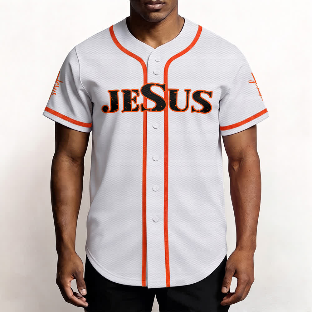 Christianartworkshop Dual‑Side Jesus The Way The Truth Cross Print Baseball Jersey - image 26