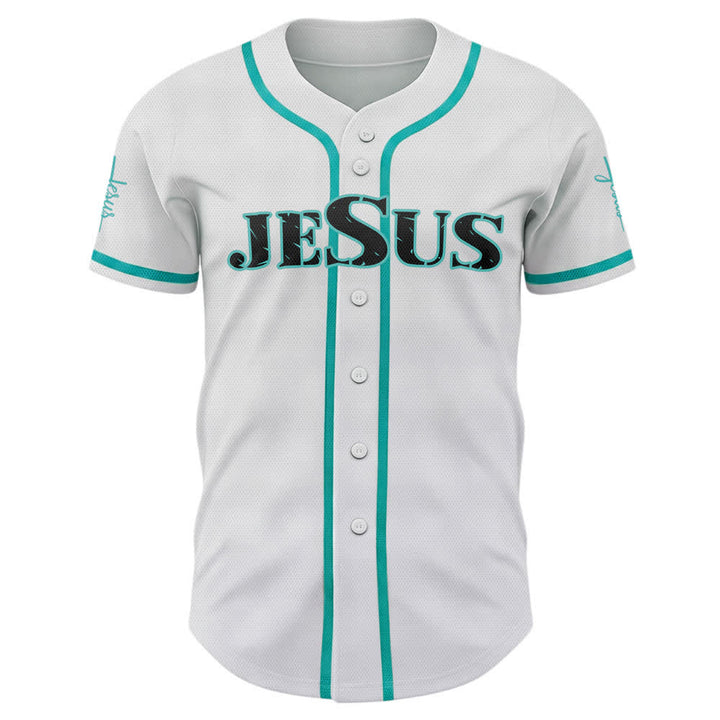 Christianartworkshop Dual‑Side Jesus The Way The Truth Cross Print Baseball Jersey - image 29