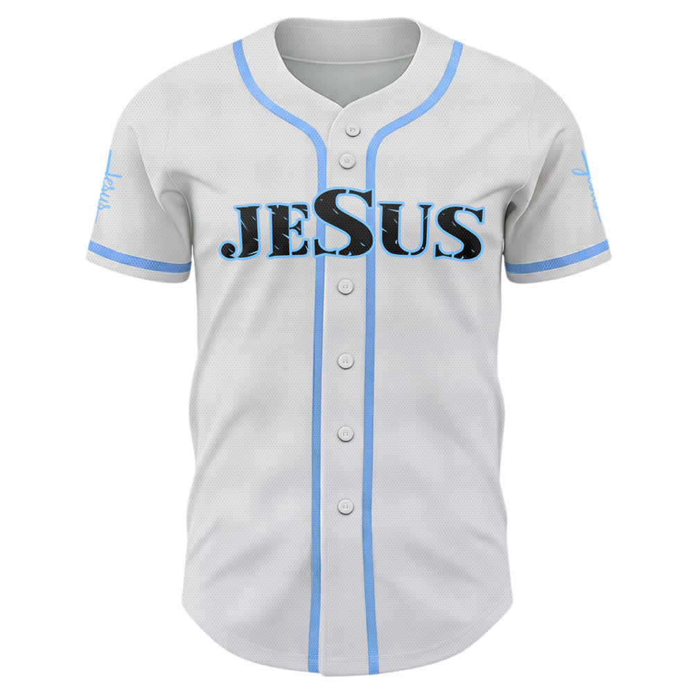 Christianartworkshop Dual‑Side Jesus The Way The Truth Cross Print Baseball Jersey - image 36