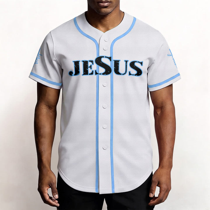 Christianartworkshop Dual‑Side Jesus The Way The Truth Cross Print Baseball Jersey - image 40