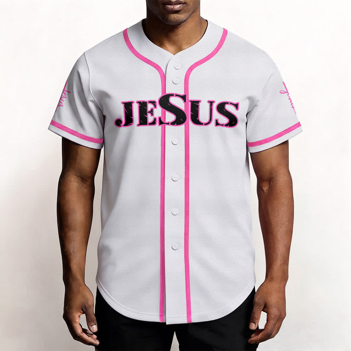 Christianartworkshop Dual‑Side Jesus The Way The Truth Cross Print Baseball Jersey - image 47