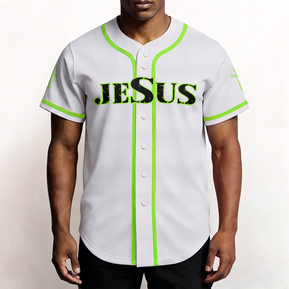 Christianartworkshop Dual‑Side Jesus The Way The Truth Cross Print Baseball Jersey - image 54