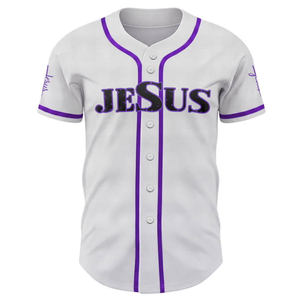 Christianartworkshop Dual‑Side Jesus The Way The Truth Cross Print Baseball Jersey - image 57