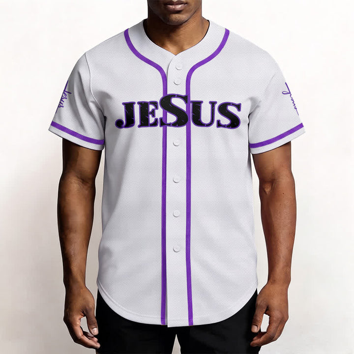 Christianartworkshop Dual‑Side Jesus The Way The Truth Cross Print Baseball Jersey - image 61